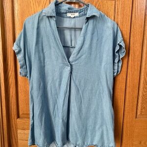 Casual light denim Women's Top